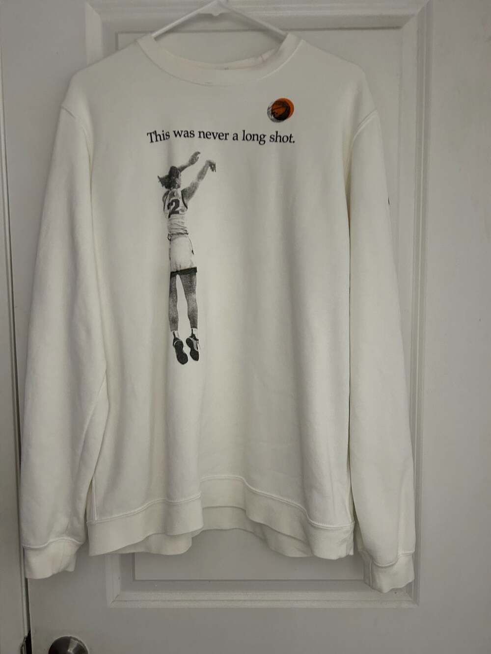 Nike Caitlin Clark 'This Was Never A Long Shot' Sweatshirt Size Large